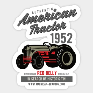 Authentic American Tractor Sticker